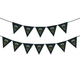 ScotsTee Shop Scottish Ferguson of Balquhidder Crest Tartan Triangle Flags Tartan Bunting, Pennants (12pcs)
