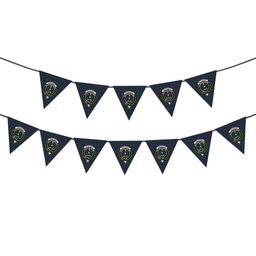 ScotsTee Shop Scottish Ferguson 1819 Crest Tartan Triangle Flags Tartan Bunting, Pennants (12pcs)