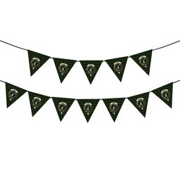 ScotsTee Shop Scottish Gunn Logan Crest Tartan Triangle Flags Tartan Bunting, Pennants (12pcs)