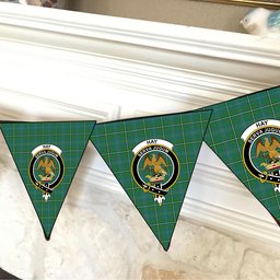 ScotsTee Shop Scottish Hay Hunting Ancient Crest Tartan Triangle Flags Tartan Bunting, Pennants (12pcs)