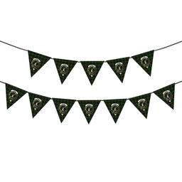 ScotsTee Shop Scottish Gunn VS Crest Tartan Triangle Flags Tartan Bunting, Pennants (12pcs)