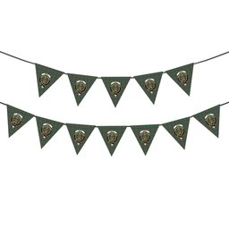 ScotsTee Shop Scottish Gray Hunting Modern Crest Tartan Triangle Flags Tartan Bunting, Pennants (12pcs)