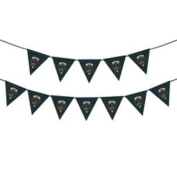 ScotsTee Shop Scottish Forbes Crest Tartan Triangle Flags Tartan Bunting, Pennants (12pcs)