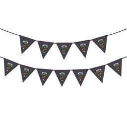 ScotsTee Shop Scottish Fraser of Altyre Ancient Crest Tartan Triangle Flags Tartan Bunting, Pennants (12pcs)
