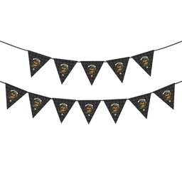 ScotsTee Shop Scottish Drummond Grey Crest Tartan Triangle Flags Tartan Bunting, Pennants (12pcs)
