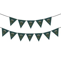 ScotsTee Shop Scottish Ferguson Tarlogie Crest Tartan Triangle Flags Tartan Bunting, Pennants (12pcs)