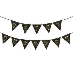ScotsTee Shop Scottish Forbes of Druminnor Crest Tartan Triangle Flags Tartan Bunting, Pennants (12pcs)