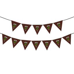 ScotsTee Shop Scottish Grant 1819 1 Crest Tartan Triangle Flags Tartan Bunting, Pennants (12pcs)