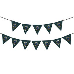 ScotsTee Shop Scottish Forsyth Crest Tartan Triangle Flags Tartan Bunting, Pennants (12pcs)