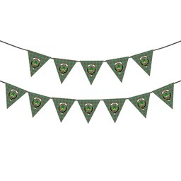 ScotsTee Shop Scottish Gayre Modern Crest Tartan Triangle Flags Tartan Bunting, Pennants (12pcs)