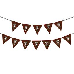 ScotsTee Shop Scottish Dunbar Crest Tartan Triangle Flags Tartan Bunting, Pennants (12pcs)