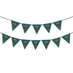 ScotsTee Shop Scottish Ferguson Ancient Crest Tartan Triangle Flags Tartan Bunting, Pennants (12pcs)