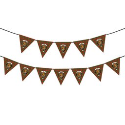ScotsTee Shop Scottish Hay Ancient Crest Tartan Triangle Flags Tartan Bunting, Pennants (12pcs)