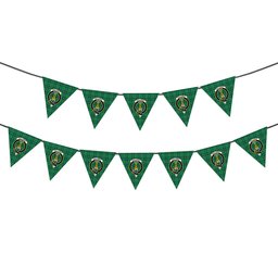 ScotsTee Shop Scottish Galloway Green Modern Crest Tartan Triangle Flags Tartan Bunting, Pennants (12pcs)