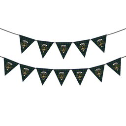ScotsTee Shop Scottish Gordon Crest Tartan Triangle Flags Tartan Bunting, Pennants (12pcs)
