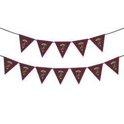 ScotsTee Shop Scottish Fotheringhame Crest Tartan Triangle Flags Tartan Bunting, Pennants (12pcs)