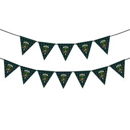 ScotsTee Shop Scottish Hamilton Hunting Crest Tartan Triangle Flags Tartan Bunting, Pennants (12pcs)