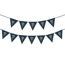 ScotsTee Shop Scottish Home Clans Originaux Crest Tartan Triangle Flags Tartan Bunting, Pennants (12pcs)