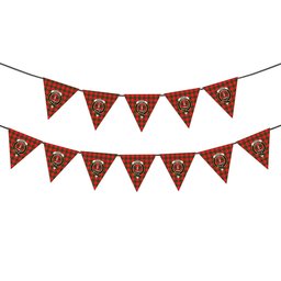 ScotsTee Shop Scottish Erskine Modern Crest Tartan Triangle Flags Tartan Bunting, Pennants (12pcs)