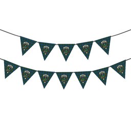 ScotsTee Shop Scottish Fergusson of Balquhidder Ancient Crest Tartan Triangle Flags Tartan Bunting, Pennants (12pcs)