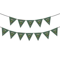 ScotsTee Shop Scottish Gayre Ancient Crest Tartan Triangle Flags Tartan Bunting, Pennants (12pcs)