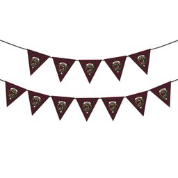 ScotsTee Shop Scottish Fraser of Struy Crest Tartan Triangle Flags Tartan Bunting, Pennants (12pcs)