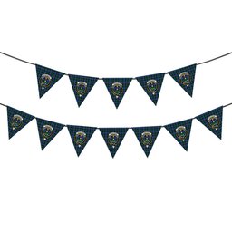 ScotsTee Shop Scottish Ferguson of Balquhidder Modern Crest Tartan Triangle Flags Tartan Bunting, Pennants (12pcs)