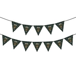ScotsTee Shop Scottish Gordon Dress 2 Crest Tartan Triangle Flags Tartan Bunting, Pennants (12pcs)