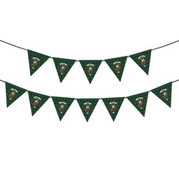 ScotsTee Shop Scottish Duncan of Sketraw Crest Tartan Triangle Flags Tartan Bunting, Pennants (12pcs)