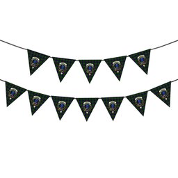 ScotsTee Shop Scottish Forsyth Modern Crest Tartan Triangle Flags Tartan Bunting, Pennants (12pcs)