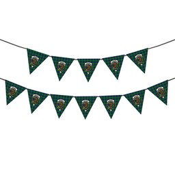 ScotsTee Shop Scottish Graham of Menteith Modern Crest Tartan Triangle Flags Tartan Bunting, Pennants (12pcs)