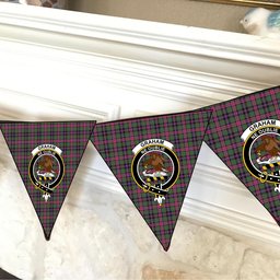 ScotsTee Shop Scottish Graham of Airth Ancient Crest Tartan Triangle Flags Tartan Bunting, Pennants (12pcs)