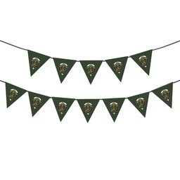 ScotsTee Shop Scottish Gray Hunting Crest Tartan Triangle Flags Tartan Bunting, Pennants (12pcs)