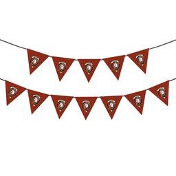 ScotsTee Shop Scottish Hepburn SC Crest Tartan Triangle Flags Tartan Bunting, Pennants (12pcs)