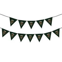 ScotsTee Shop Scottish Graham Crest Tartan Triangle Flags Tartan Bunting, Pennants (12pcs)