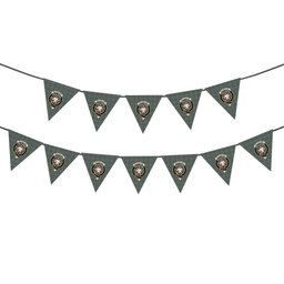 ScotsTee Shop Scottish MacFarlane Hunting Ancient Crest Tartan Triangle Flags Tartan Bunting, Pennants (12pcs)