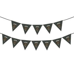 ScotsTee Shop Scottish Scott Green Modern Crest Tartan Triangle Flags Tartan Bunting, Pennants (12pcs)