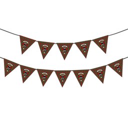 ScotsTee Shop Scottish MacLeod of Gesto 1 Crest Tartan Triangle Flags Tartan Bunting, Pennants (12pcs)
