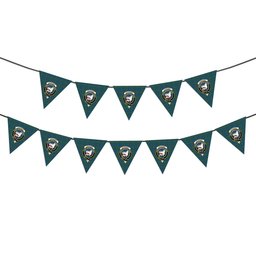 ScotsTee Shop Scottish Lockhart Crest Tartan Triangle Flags Tartan Bunting, Pennants (12pcs)