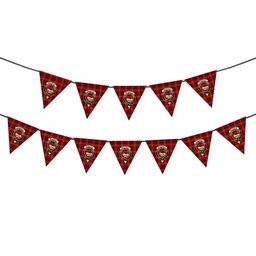 ScotsTee Shop Scottish McDonald of Ardnamurchan Modern Crest Tartan Triangle Flags Tartan Bunting, Pennants (12pcs)