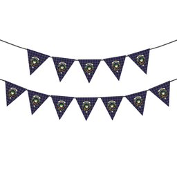 ScotsTee Shop Scottish Kinnaird Crest Tartan Triangle Flags Tartan Bunting, Pennants (12pcs)