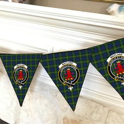 ScotsTee Shop Scottish Maitland Crest Tartan Triangle Flags Tartan Bunting, Pennants (12pcs)