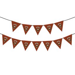 ScotsTee Shop Scottish McDonald of Sleat Ancient Crest Tartan Triangle Flags Tartan Bunting, Pennants (12pcs)