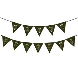 ScotsTee Shop Scottish Maxwell Hunting SC Crest Tartan Triangle Flags Tartan Bunting, Pennants (12pcs)