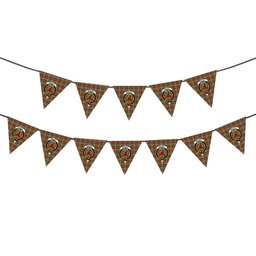 ScotsTee Shop Scottish MakGill Ancient Crest Tartan Triangle Flags Tartan Bunting, Pennants (12pcs)