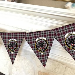 ScotsTee Shop Scottish Little Dress Crest Tartan Triangle Flags Tartan Bunting, Pennants (12pcs)