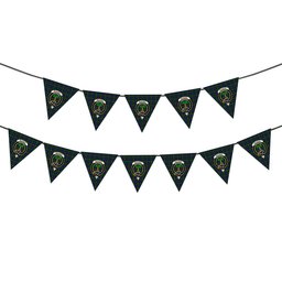 ScotsTee Shop Scottish MacEwen Clans Originaux Crest Tartan Triangle Flags Tartan Bunting, Pennants (12pcs)