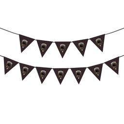 ScotsTee Shop Scottish Rutherford Simon Travis Alan Hunting Crest Tartan Triangle Flags Tartan Bunting, Pennants (12pcs)
