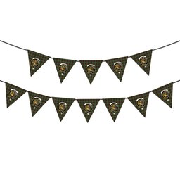 ScotsTee Shop Scottish McPhee Hunting Modern Crest Tartan Triangle Flags Tartan Bunting, Pennants (12pcs)