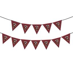 ScotsTee Shop Scottish Pitcairn Heritage Modern Crest Tartan Triangle Flags Tartan Bunting, Pennants (12pcs)